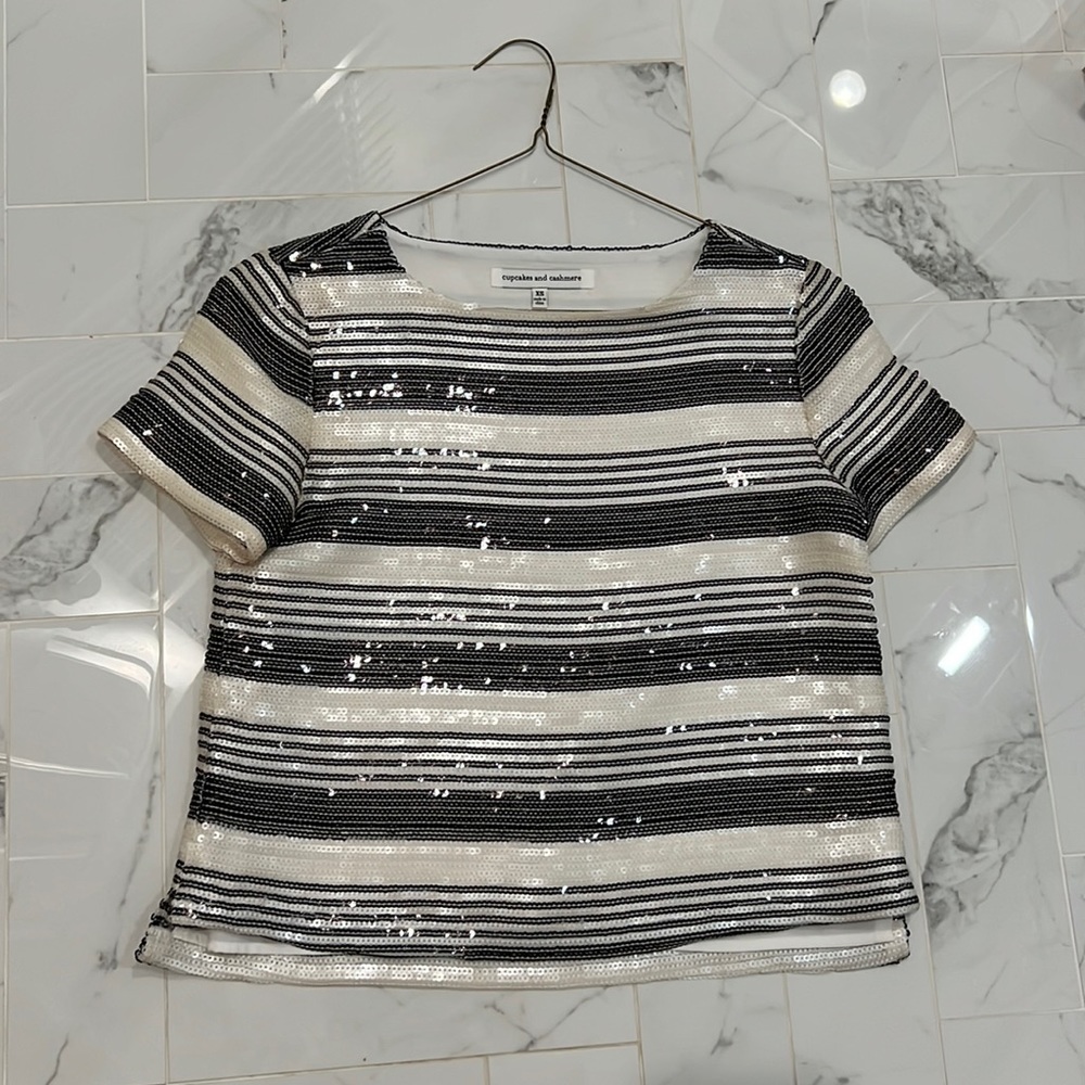 Cupcakes and cashmere sparkle top